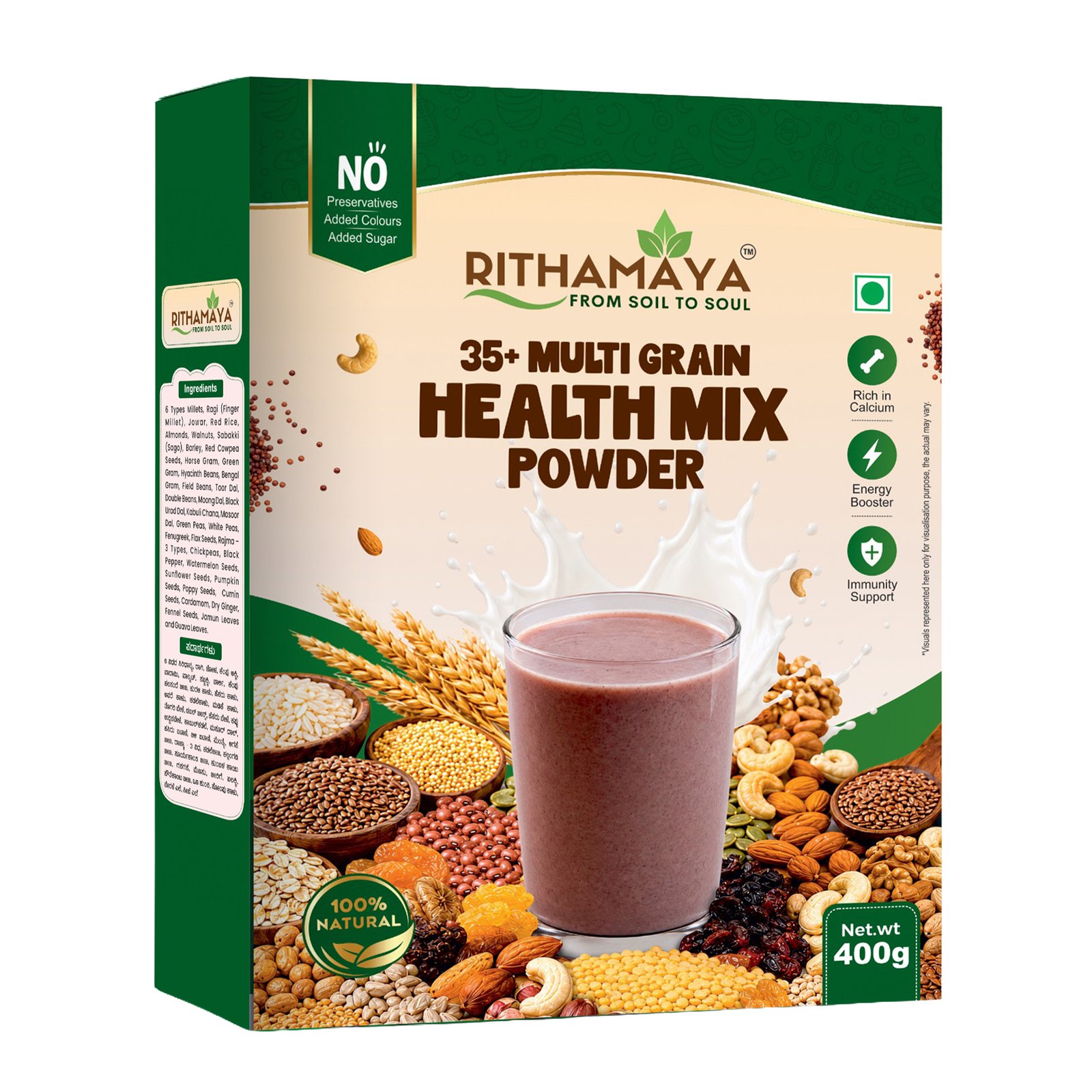 35+ Multigrain Health Mix Powder (400g)